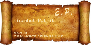 Eisenhut Patrik névjegykártya